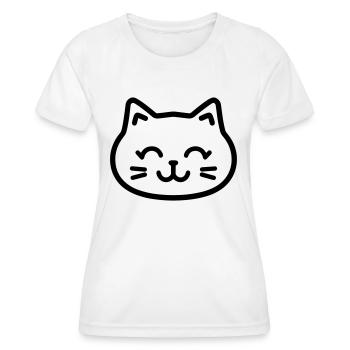 kitten - Women's Functional T-Shirt - white - Front - AI Model Female 172 dark (172cm)