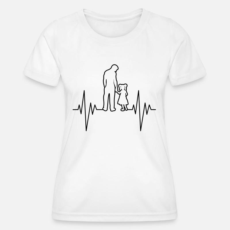 Dad And Daughter Pulse - Women's Functional T-Shirt - white