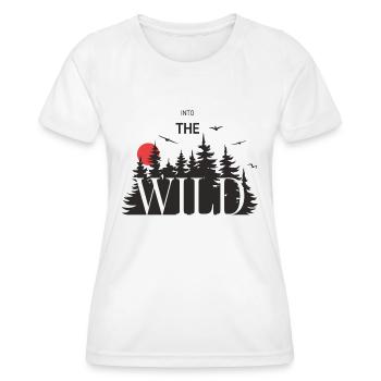 Into the Wild, Randonnée, Nature & Nature - T-shirt sport Femme - blanc - Devant - AI Model Female 172 dark (172cm)