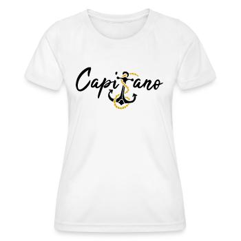 Capitano Kapitän italienisch Boot Meer Geschenk - Frauen Funktions-T-Shirt - Weiß - Vorne - AI Model Female 172 dark (172cm)
