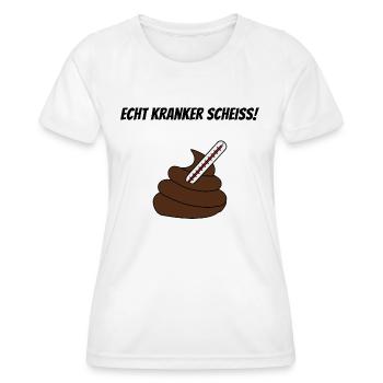 Kranker Scheiss - Frauen Funktions-T-Shirt - Weiß - Vorne - AI Model Female 172 dark (172cm)