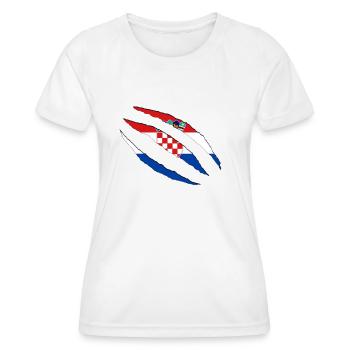 Hrvatska Croatia - Frauen Funktions-T-Shirt - Weiß - Vorne - AI Model Female 172 dark (172cm)
