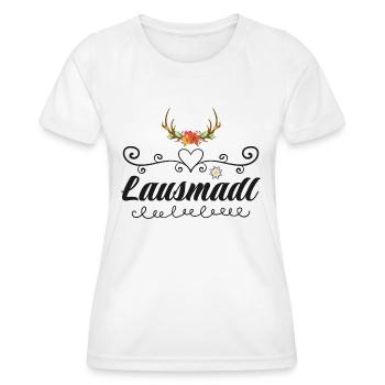 Lausmadl | Trachten Mode Dirndl - Frauen Funktions-T-Shirt - Weiß - Vorne - AI Model Female 172 dark (172cm)