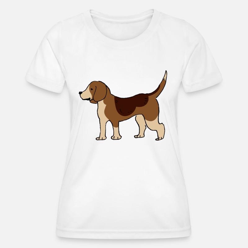Beagle - Women's Functional T-Shirt - white