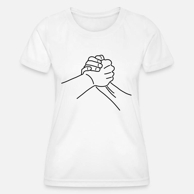 Handshake - Women's Functional T-Shirt - white