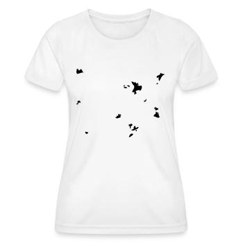 flecken - Frauen Funktions-T-Shirt - Weiß - Vorne - AI Model Female 172 dark (172cm)