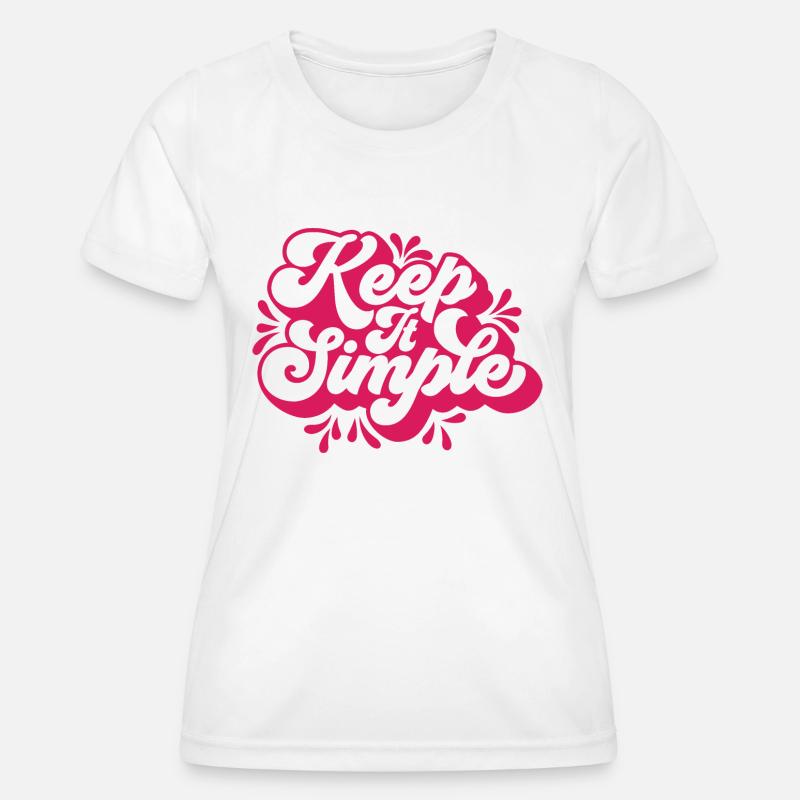 Keep it simple - Women's Functional T-Shirt - white