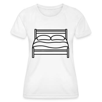 lit - T-shirt sport Femme - blanc - Devant - AI Model Female 172 dark (172cm)