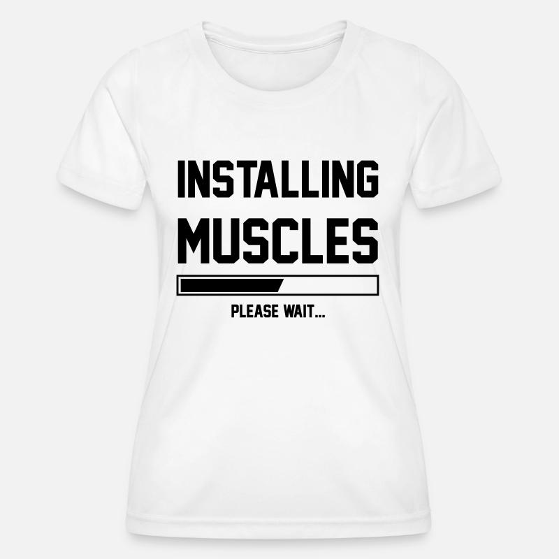 Muscles - Women's Functional T-Shirt - white