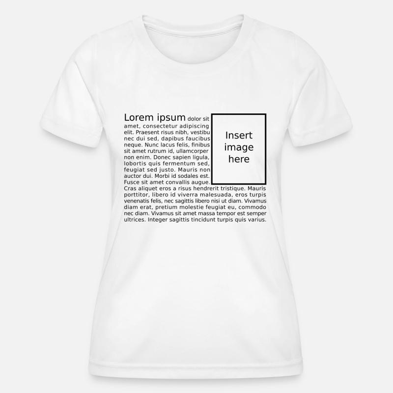Lorem Ipsum - Women's Functional T-Shirt - white