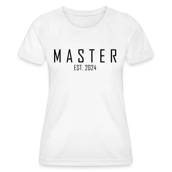 Master EST. 2024 - Frauen Funktions-T-Shirt - Weiß - Vorne - AI Model Female 172 dark (172cm)
