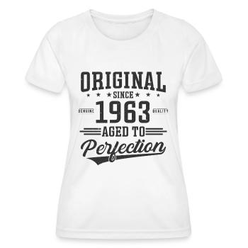 Original since 1963 - Women's Functional T-Shirt - white - Front - AI Model Female 172 dark (172cm)