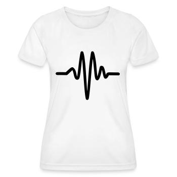 Herzschlag, Puls - Frauen Funktions-T-Shirt - Weiß - Vorne - AI Model Female 172 dark (172cm)