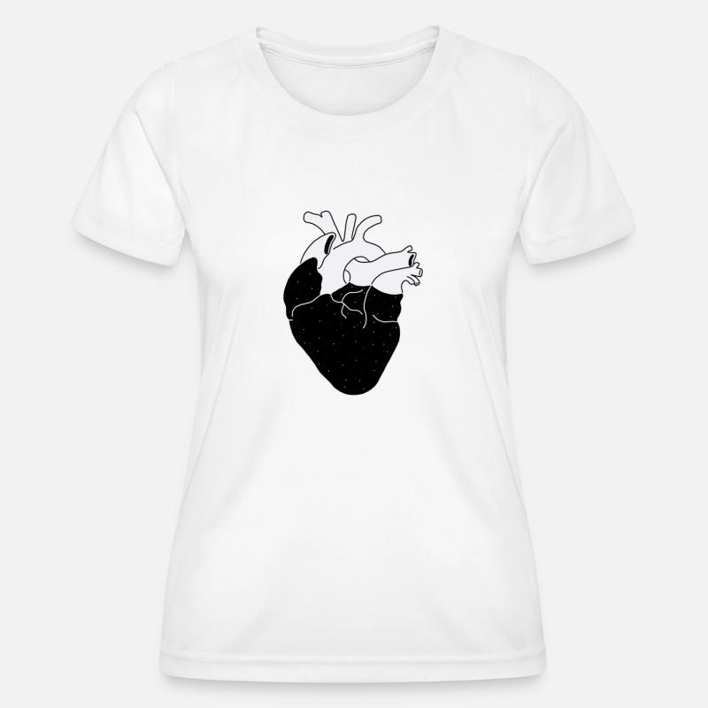 Galactic heart - Women's Functional T-Shirt - white