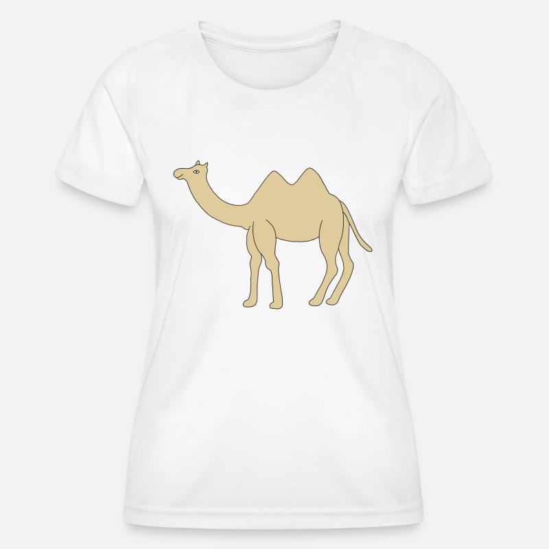Lonely camel - Women's Functional T-Shirt - white