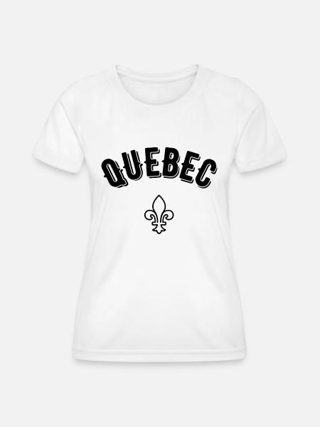 Quebec - Frauen Funktions-T-Shirt - Weiß