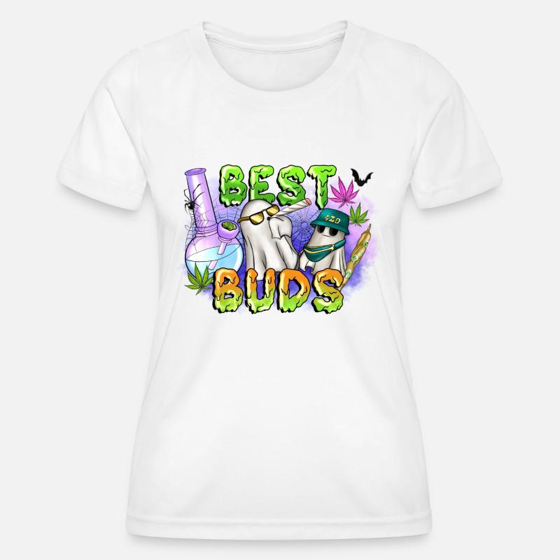 Best Buds - Women's Functional T-Shirt - white