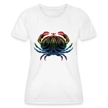 Krabbe - Frauen Funktions-T-Shirt - Weiß - Vorne - AI Model Female 172 dark (172cm)