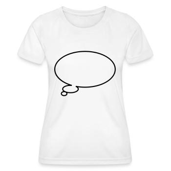 Thinking bubble - Frauen Funktions-T-Shirt - Weiß - Vorne - AI Model Female 172 dark (172cm)