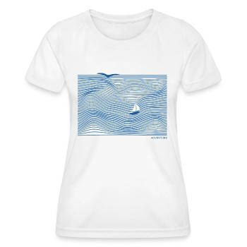 Aventure - T-shirt sport Femme - blanc - Devant - AI Model Female 172 dark (172cm)
