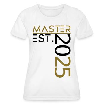 Master est. 2025 - Frauen Funktions-T-Shirt - Weiß - Vorne - AI Model Female 172 dark (172cm)