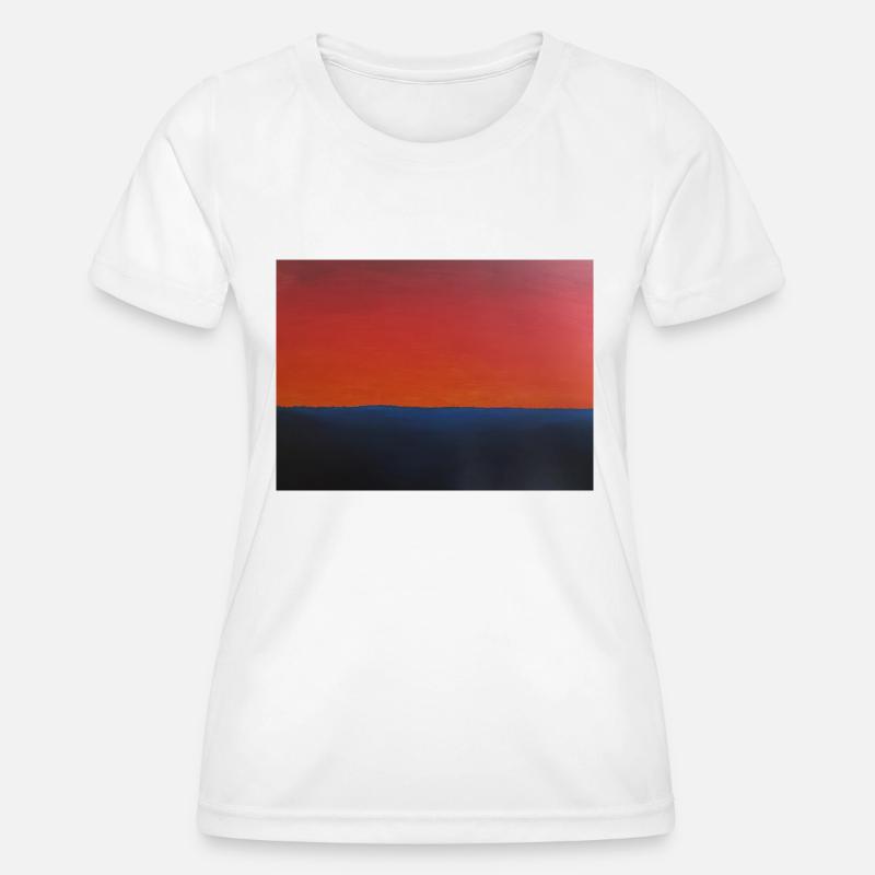 Sunset - Women's Functional T-Shirt - white