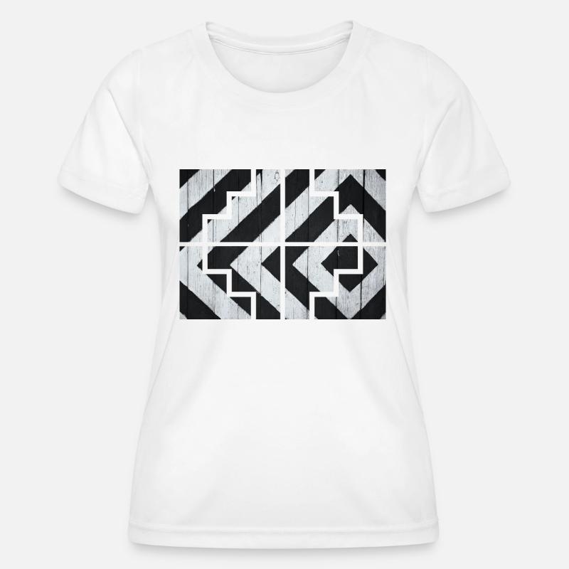 Geometric - Women's Functional T-Shirt - white