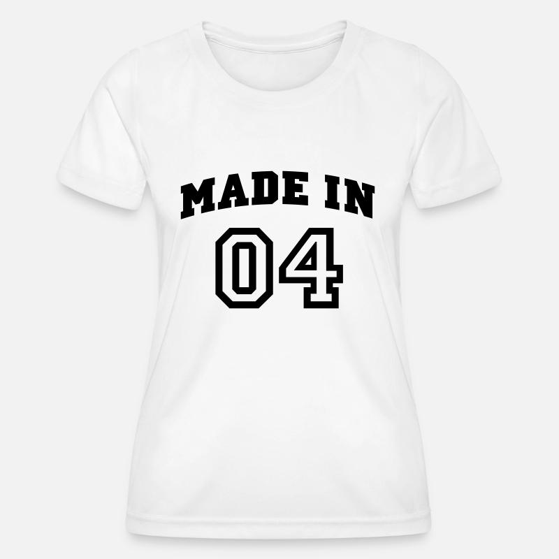 mp_madein04a - Women's Functional T-Shirt - white