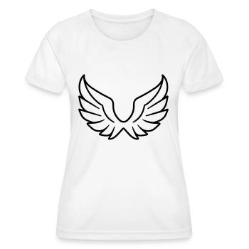 Angel Wings - Women's Functional T-Shirt - white - Front - AI Model Female 172 dark (172cm)