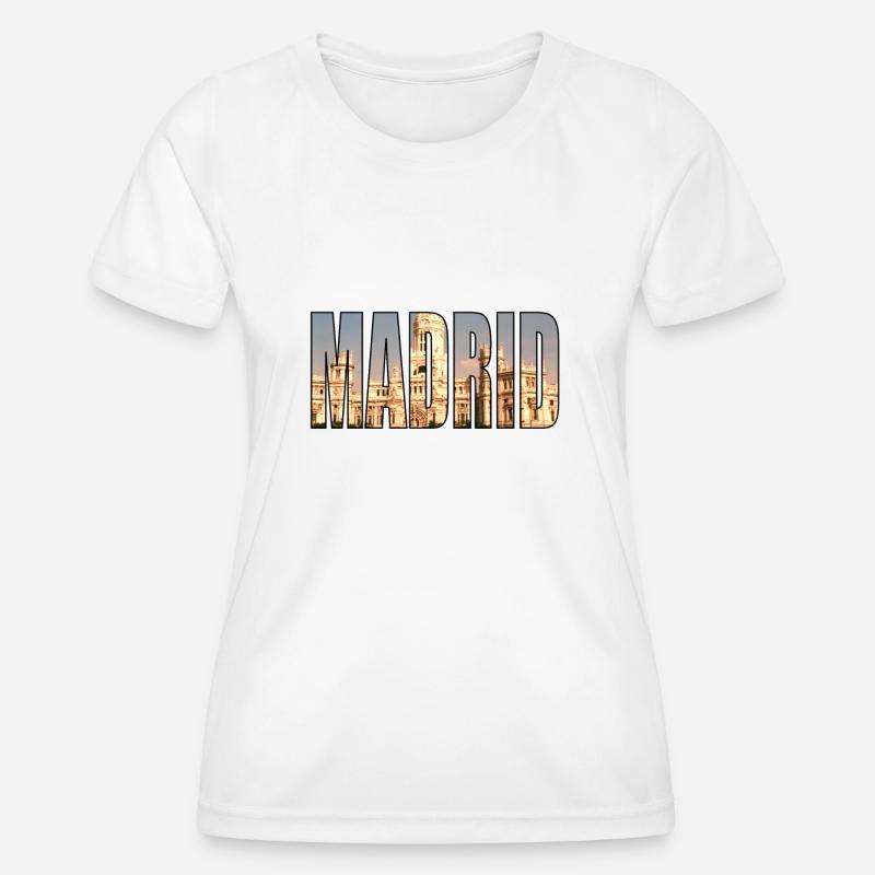MADRID SPAIN - Women's Functional T-Shirt - white