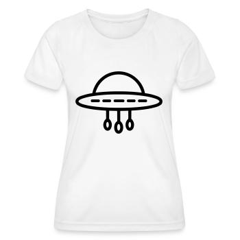 soucoupe volante - T-shirt sport Femme - blanc - Devant - AI Model Female 172 dark (172cm)