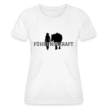 Westernreiten Westerngirl Führungskraft - Frauen Funktions-T-Shirt - Weiß - Vorne - AI Model Female 172 dark (172cm)
