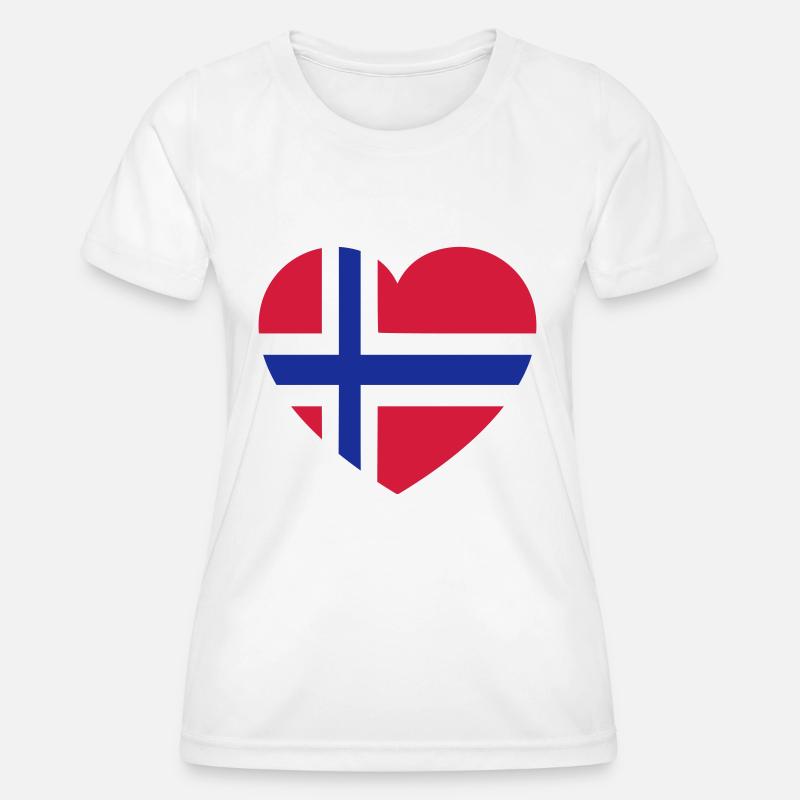 norge - Women's Functional T-Shirt - white