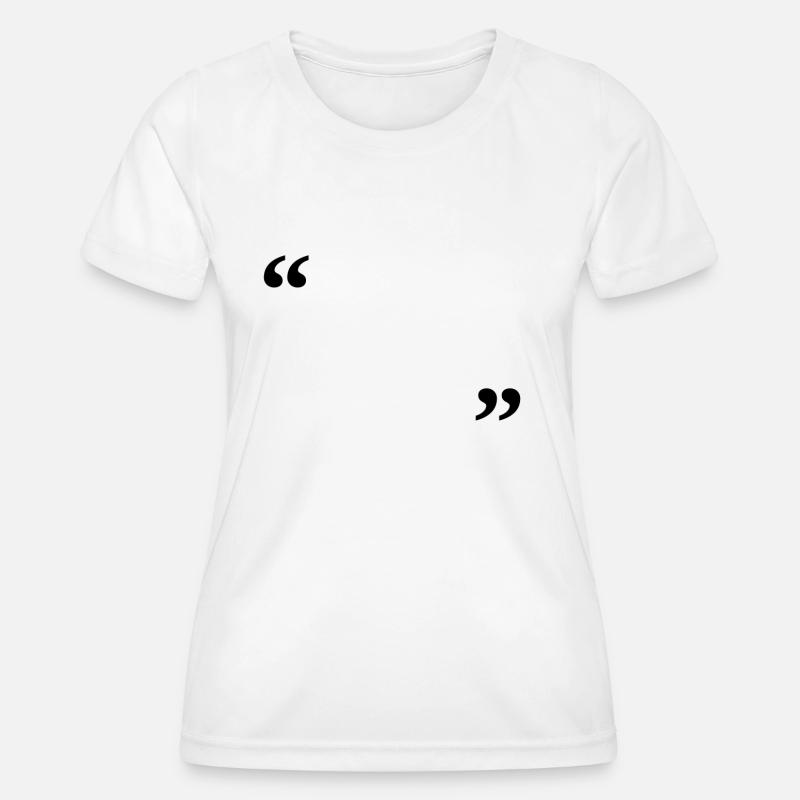 write on it - Women's Functional T-Shirt - white