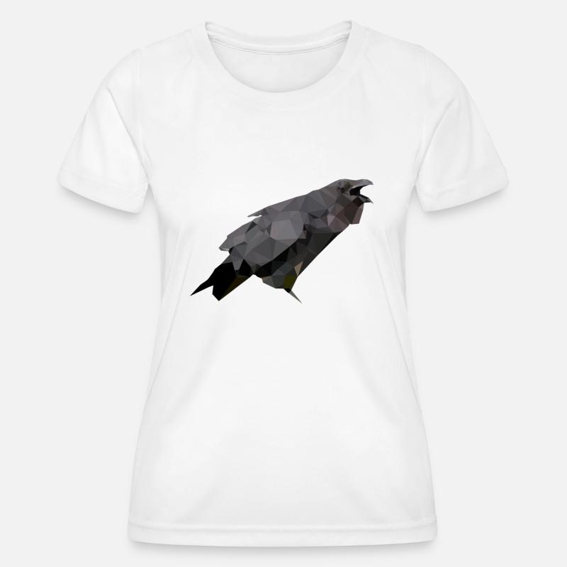 Polygon Crow - Women's Functional T-Shirt - white