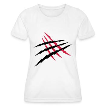 2 Kratzer Wunde - Frauen Funktions-T-Shirt - Weiß - Vorne - AI Model Female 172 dark (172cm)
