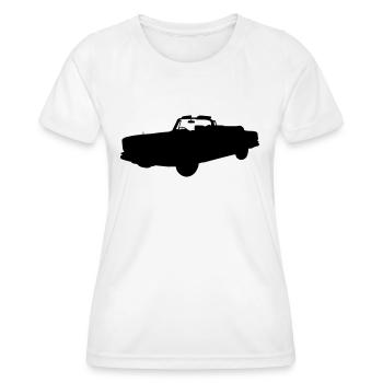 Oldtimercabrio - Frauen Funktions-T-Shirt - Weiß - Vorne - AI Model Female 172 dark (172cm)