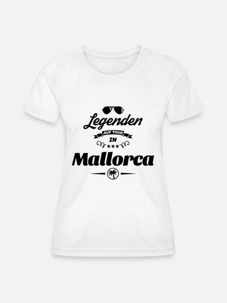 mallorca legenden - Frauen Funktions-T-Shirt - Weiß