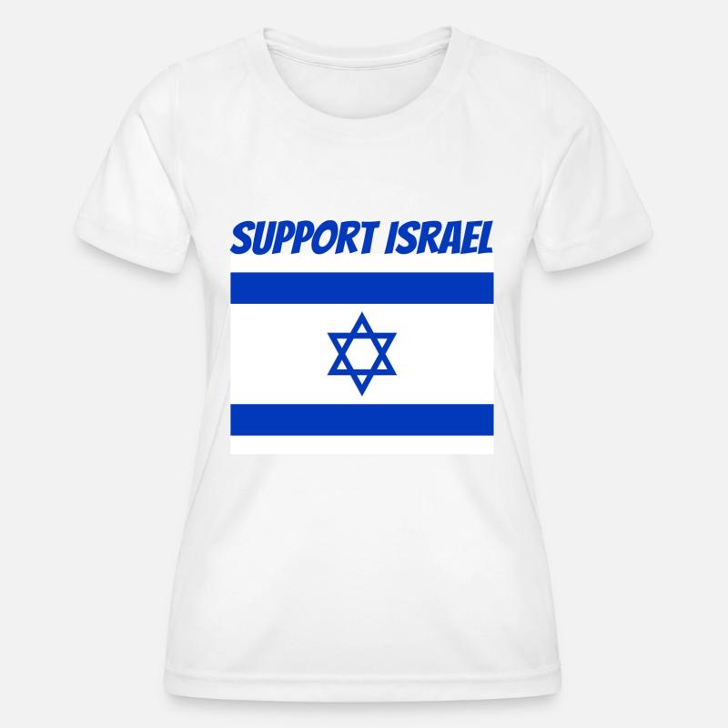Support Israel - Women's Functional T-Shirt - white