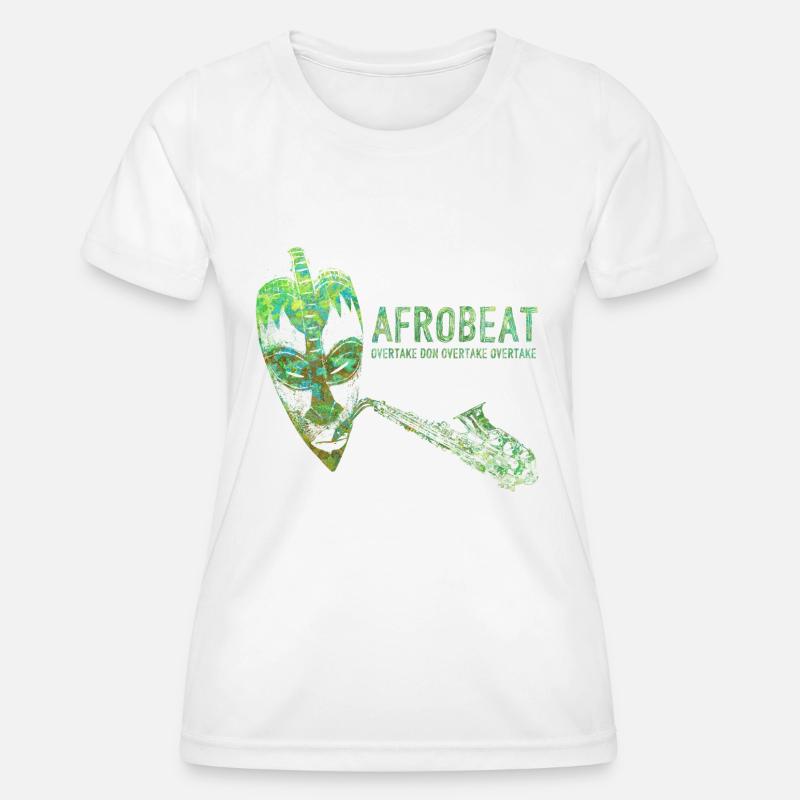 Afrobeat - Women's Functional T-Shirt - white