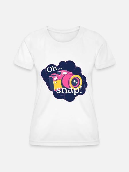"Oh schnapp!" - Frauen Funktions-T-Shirt - Weiß