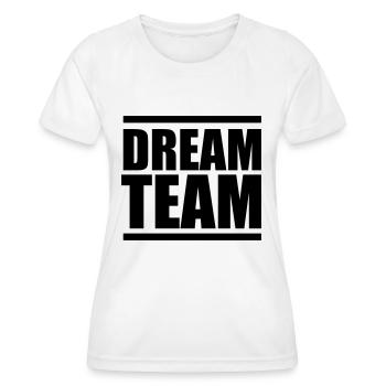 dream team - Frauen Funktions-T-Shirt - Weiß - Vorne - AI Model Female 172 dark (172cm)