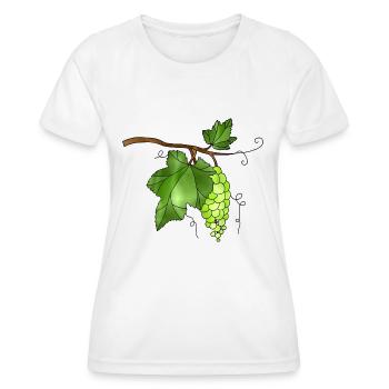 grapes - Women's Functional T-Shirt - white - Front - AI Model Female 172 dark (172cm)
