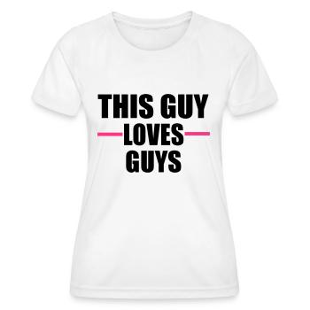 fierté gai - T-shirt sport Femme - blanc - Devant - AI Model Female 172 dark (172cm)