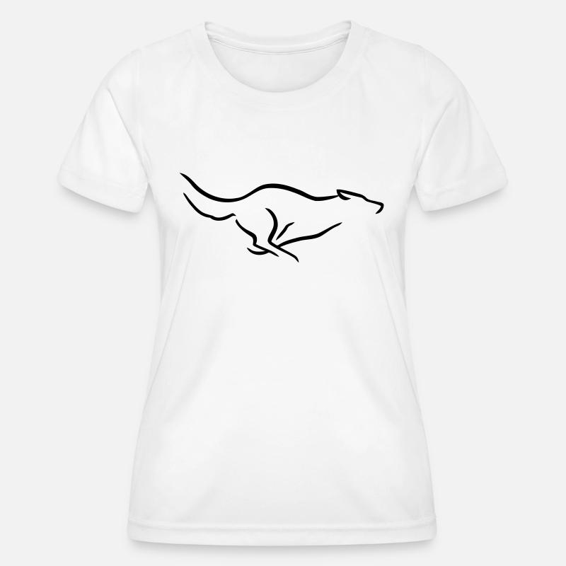 Runing wolf - Women's Functional T-Shirt - white
