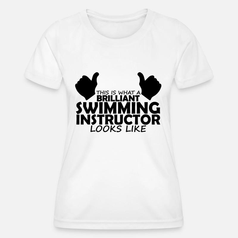 brilliant swimming instructor - Women's Functional T-Shirt - white