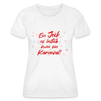 Köln Karneval - Frauen Funktions-T-Shirt - Weiß - Vorne - AI Model Female 172 dark (172cm)