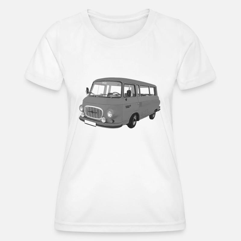 Barkas B1000 Bus DDR Chemnitz Sachsen Oldtimer - Women's Functional T-Shirt - white