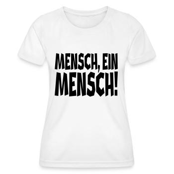 Ein Mensch - Frauen Funktions-T-Shirt - Weiß - Vorne - AI Model Female 172 dark (172cm)