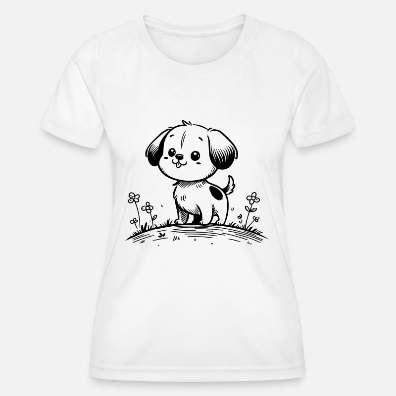 Dog - Women's Functional T-Shirt - white